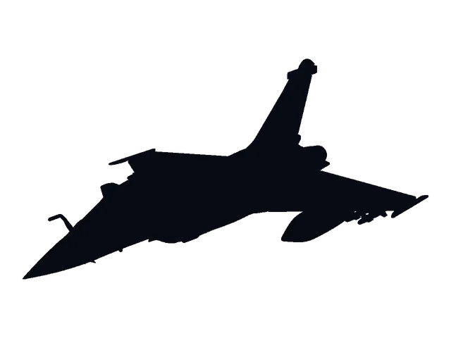 Fast jet, silhouette