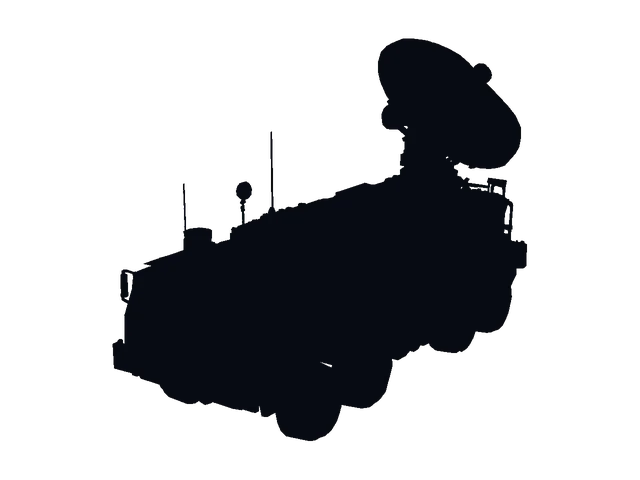 Jammer truck, silhouette
