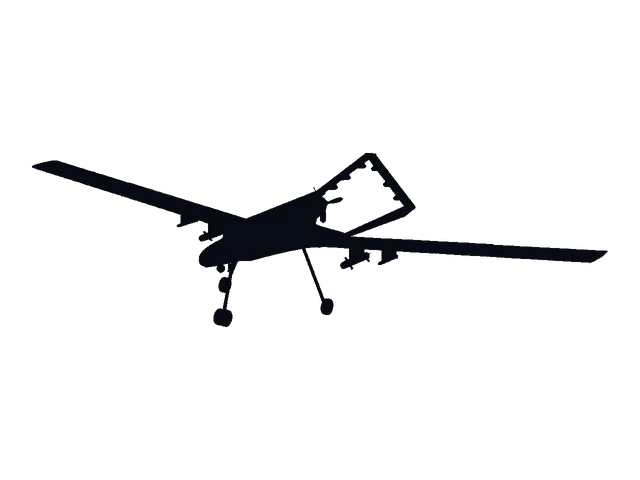 Watch drone, silhouette